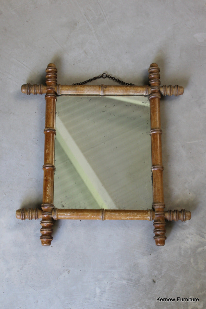 French Simulated Bamboo Mirror - Kernow Furniture