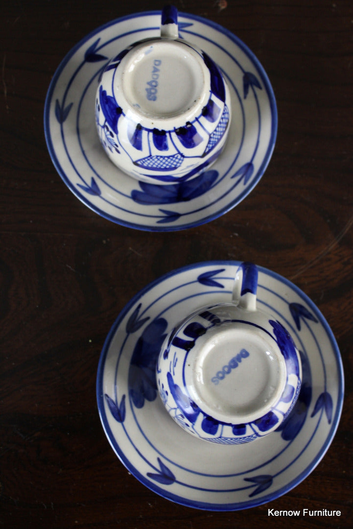 Pair Dadoos Cups & Saucers - Kernow Furniture