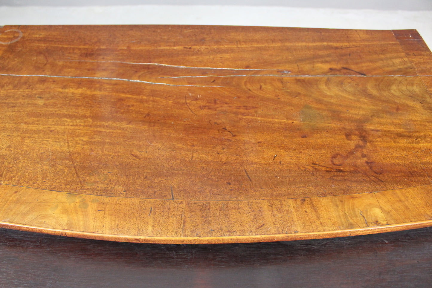 Georgian Style Bow Front Chest of Drawers - Kernow Furniture