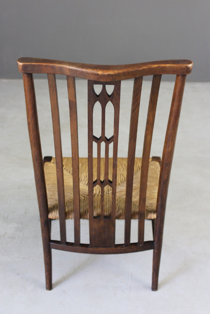 Early 20th Century Rush Occasional Chair - Kernow Furniture