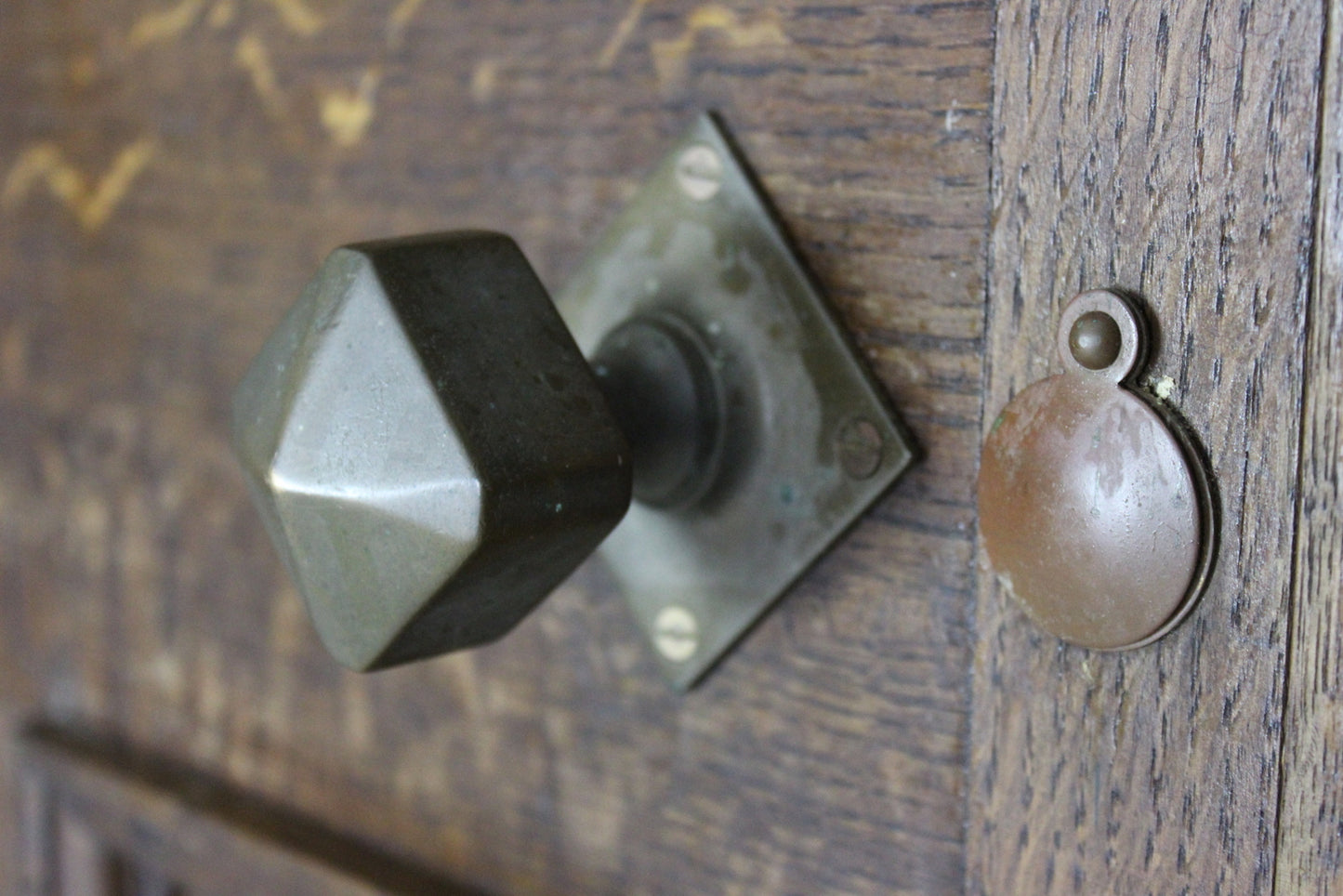 Pair Oak Geometric Doors - Kernow Furniture