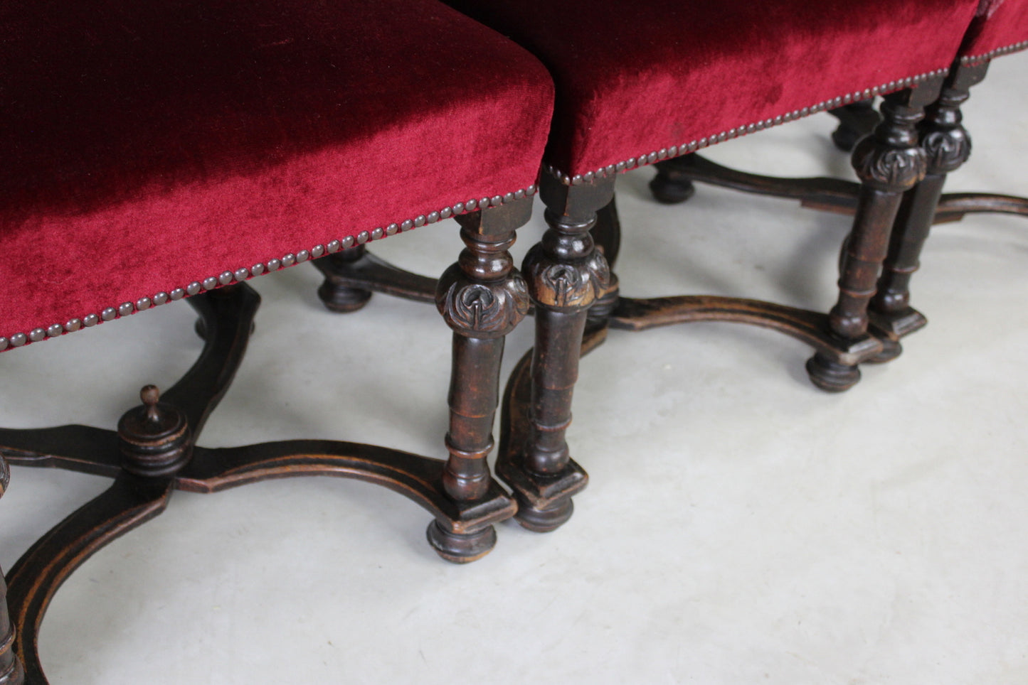 Victorian Oak Dining Chairs - Kernow Furniture
