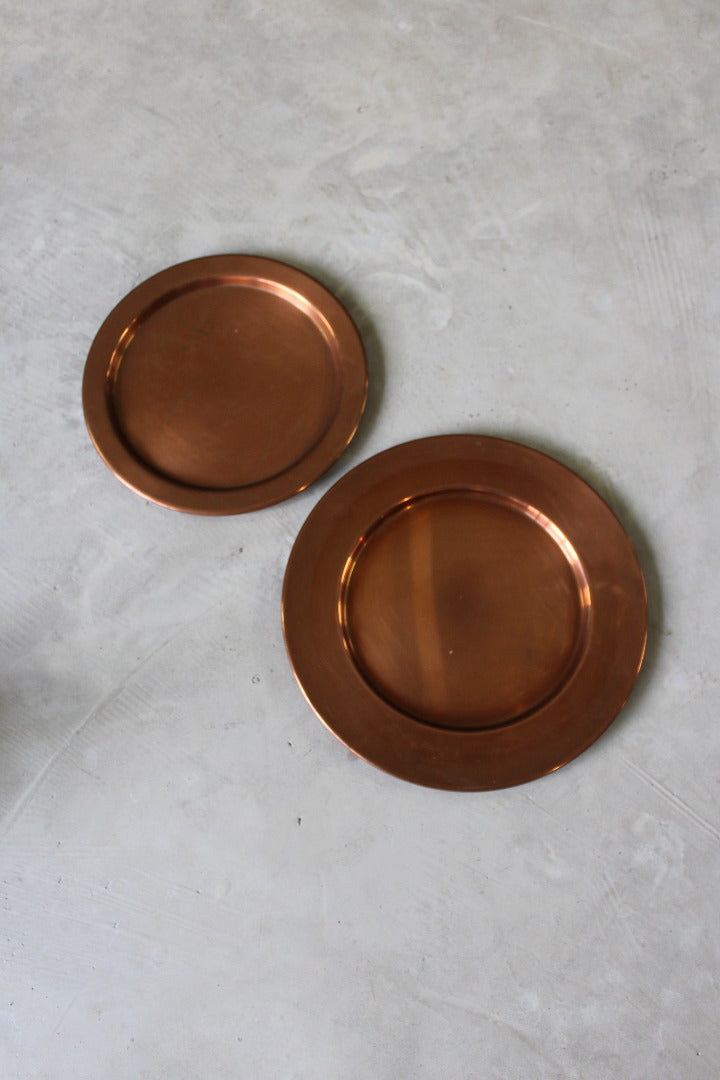 Pair Copper Plates - Kernow Furniture