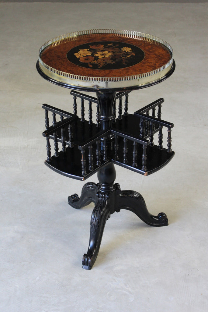 Victorian Ebonised Side Table - Kernow Furniture
