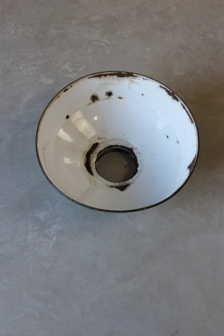 Vintage Green Enamel Factory Shade - Kernow Furniture