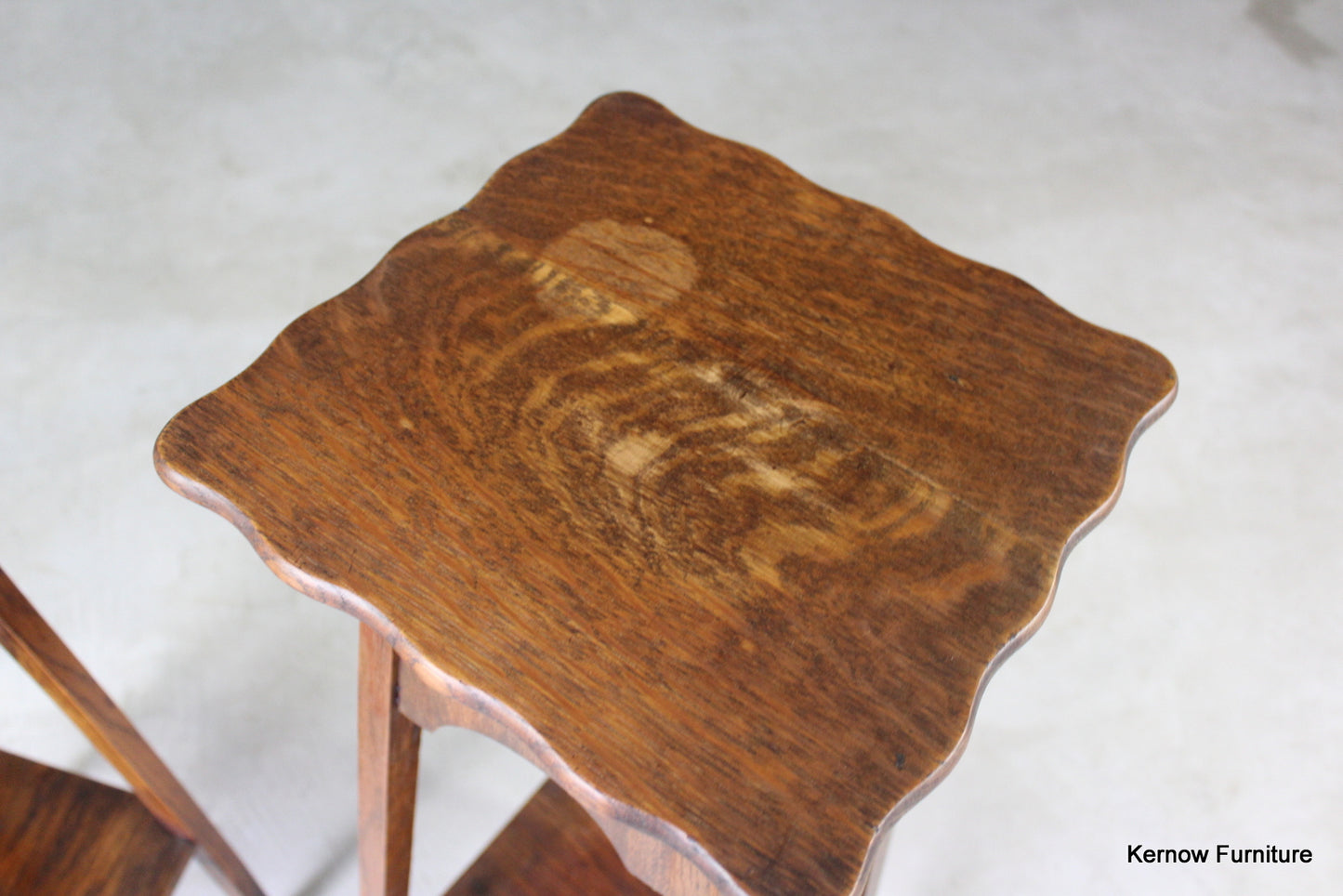 Pair Oak Jardiniere - Kernow Furniture