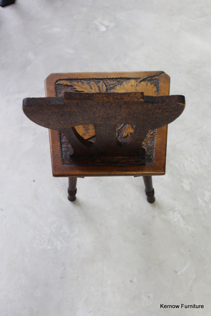 Pokerwork Small Chair - Kernow Furniture