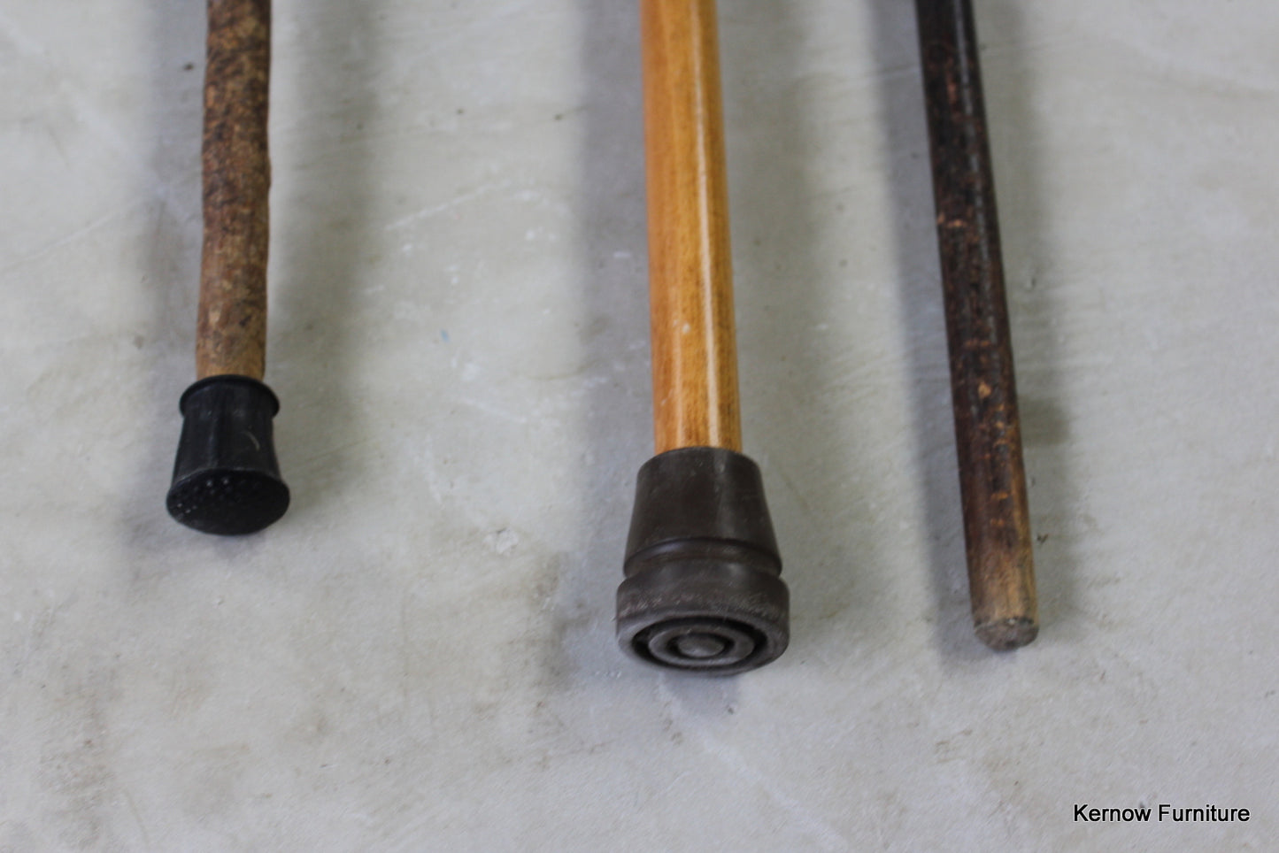 3 Vintage Walking Canes - Kernow Furniture
