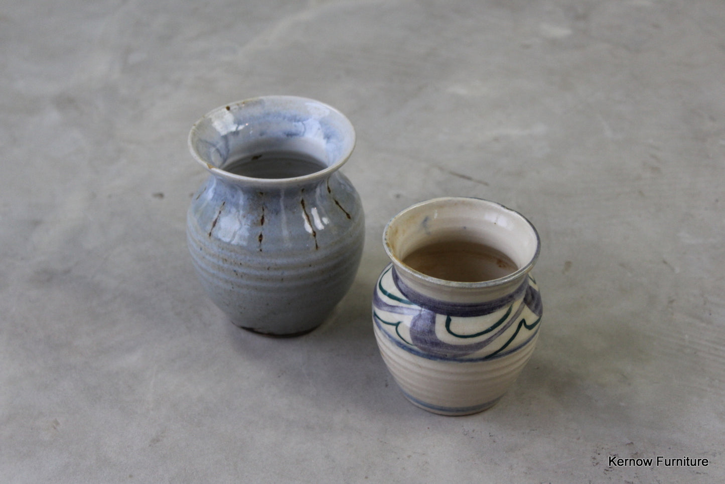 Pair Small Studio Pots - Kernow Furniture