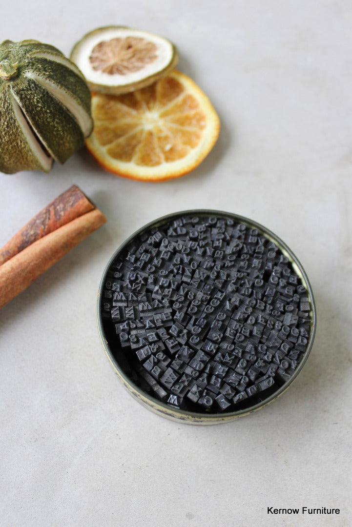 Tin Vintage Letters - Kernow Furniture