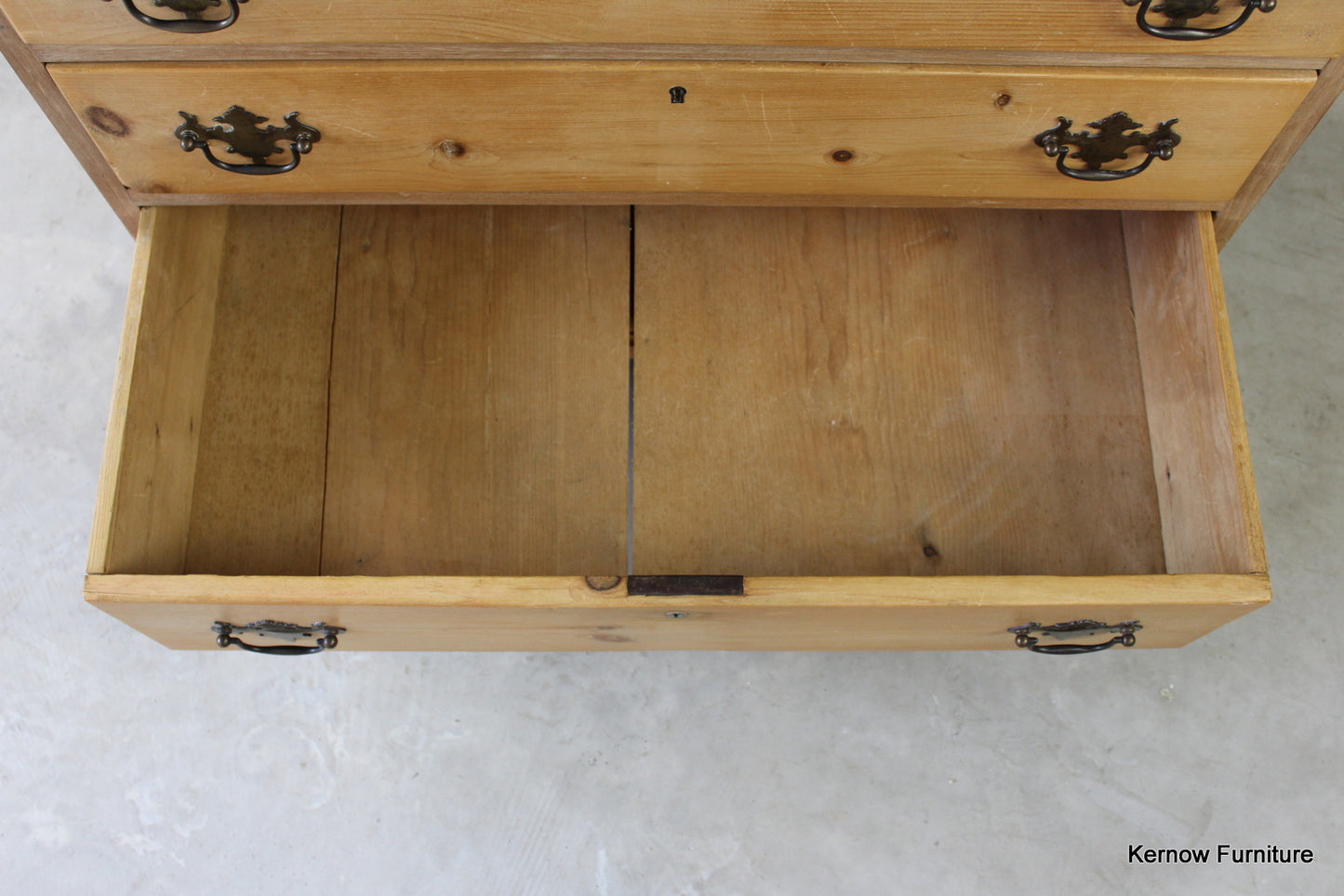 Stripped Pine Writing Bureau - Kernow Furniture