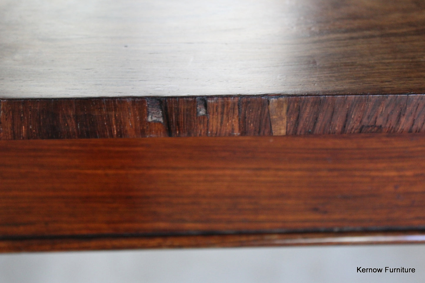 Antique Early 19th Century Rosewood Library Table - Kernow Furniture