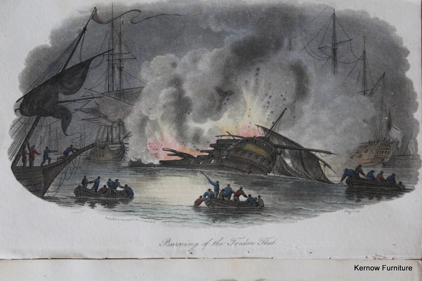 Collection Naval Battle Engravings - Kernow Furniture