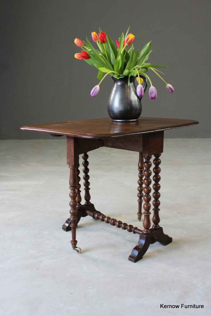 Antique Mahogany Small Sutherland Table - Kernow Furniture