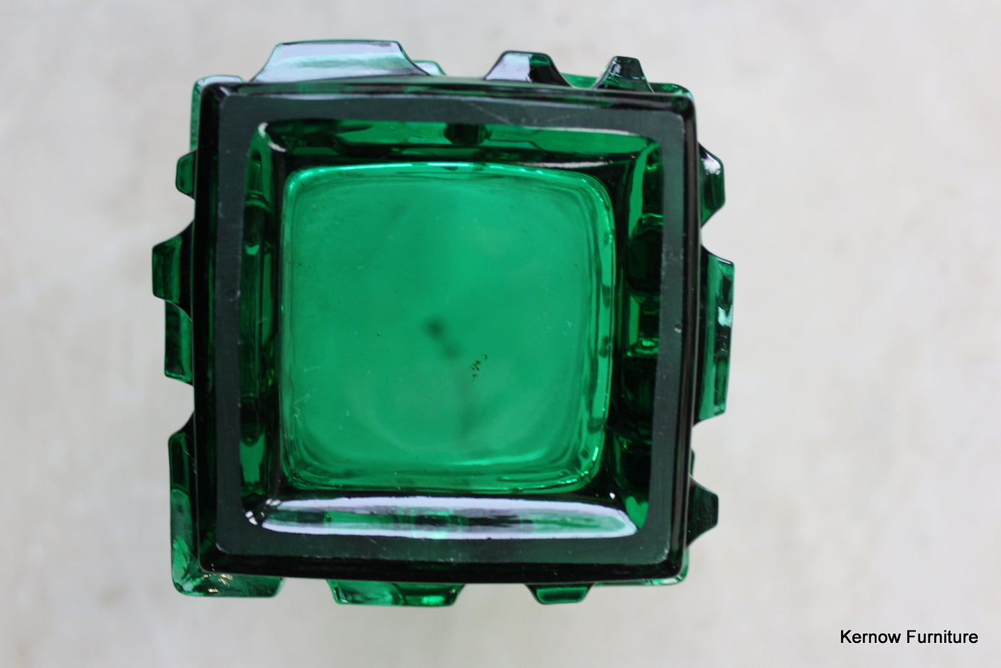 Jiri Brabec Green Glass Vase - Kernow Furniture