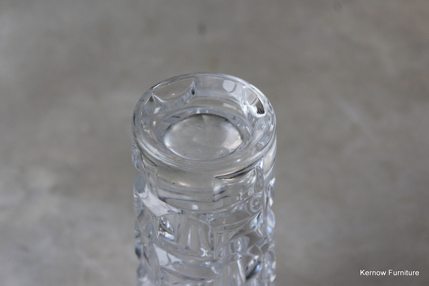 French Clear Glass Vase - Kernow Furniture