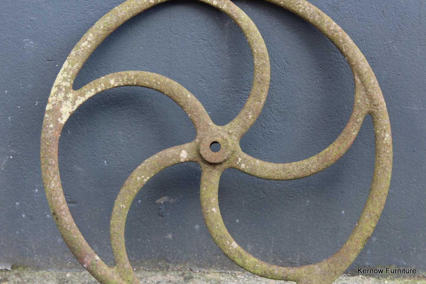 Antique Cast Iron Wheel - Kernow Furniture