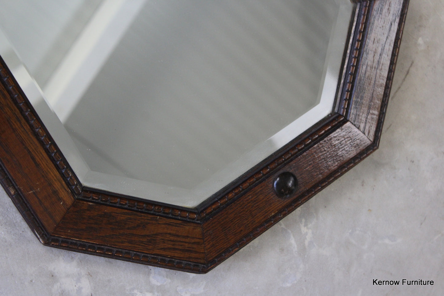 1930s Oak Wall Mirror - Kernow Furniture