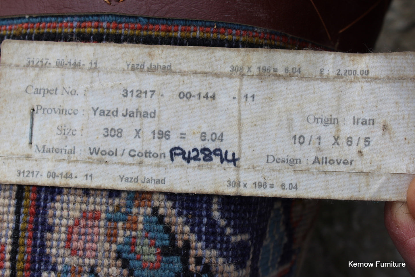 Persian Yazd Jahad Large Rug - Kernow Furniture