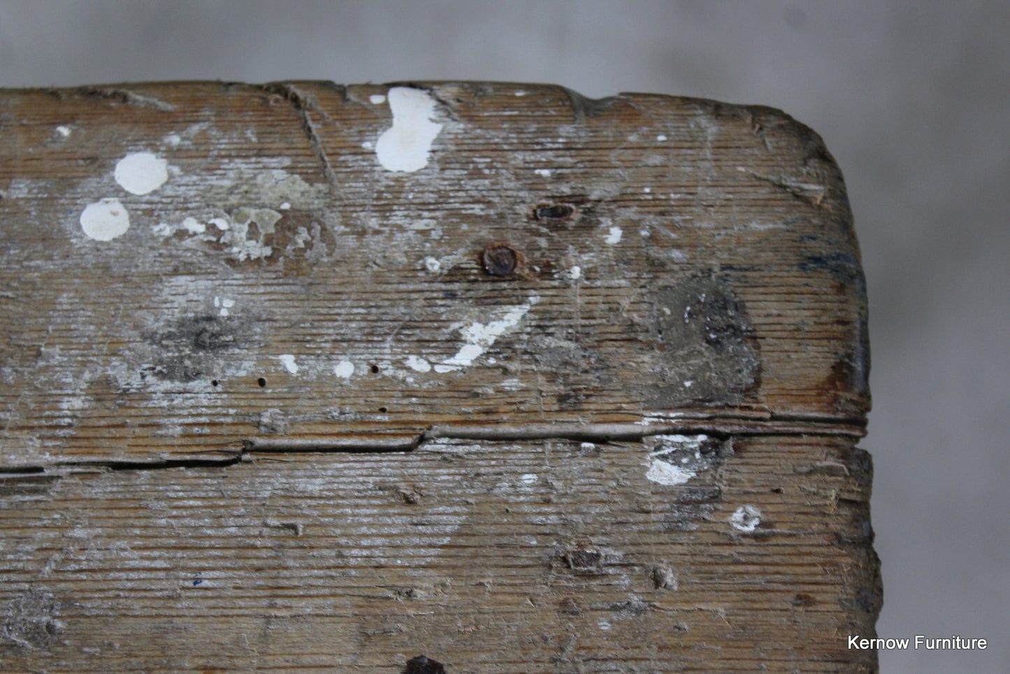 Antique Rustic Stool - Kernow Furniture