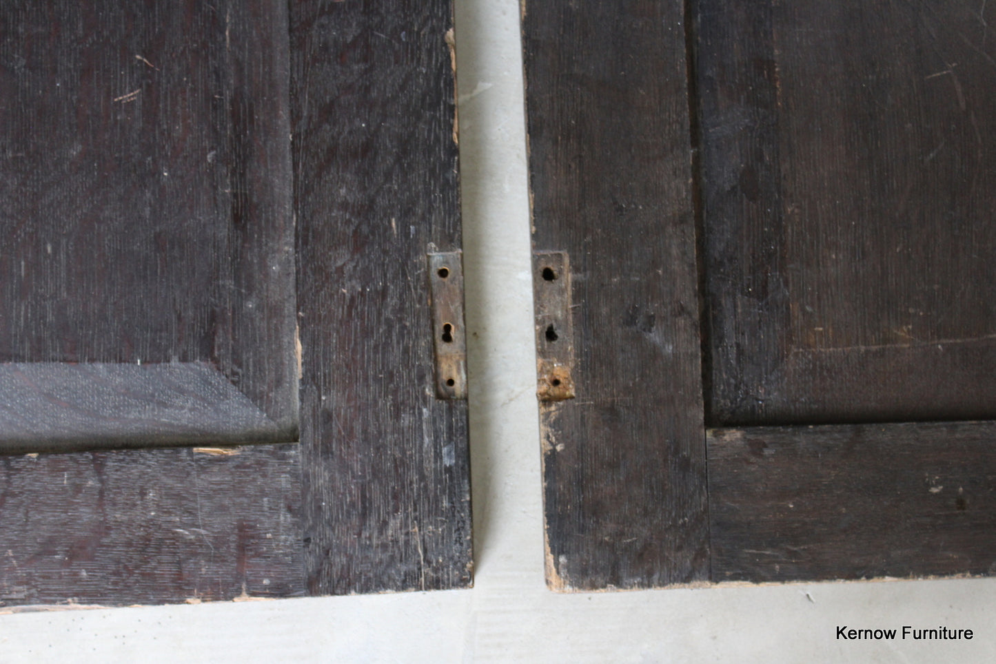 Pair Antique Carved Panelled Doors - Kernow Furniture
