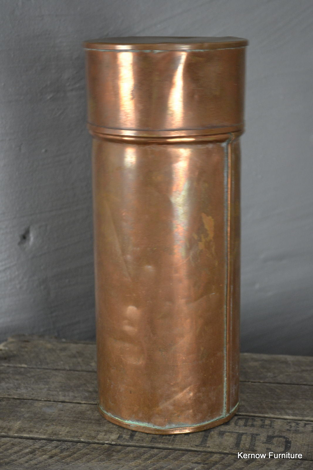 Antique Copper Canister - Kernow Furniture