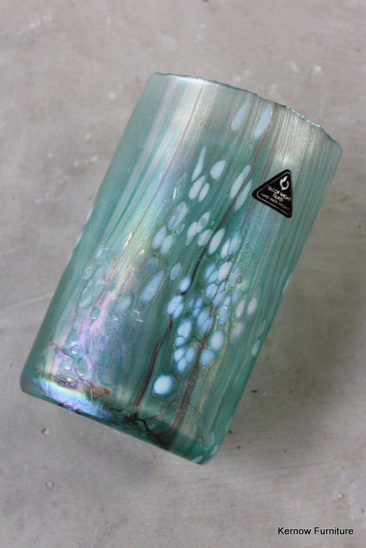 Isle of Wight Green Glass Vase - Kernow Furniture