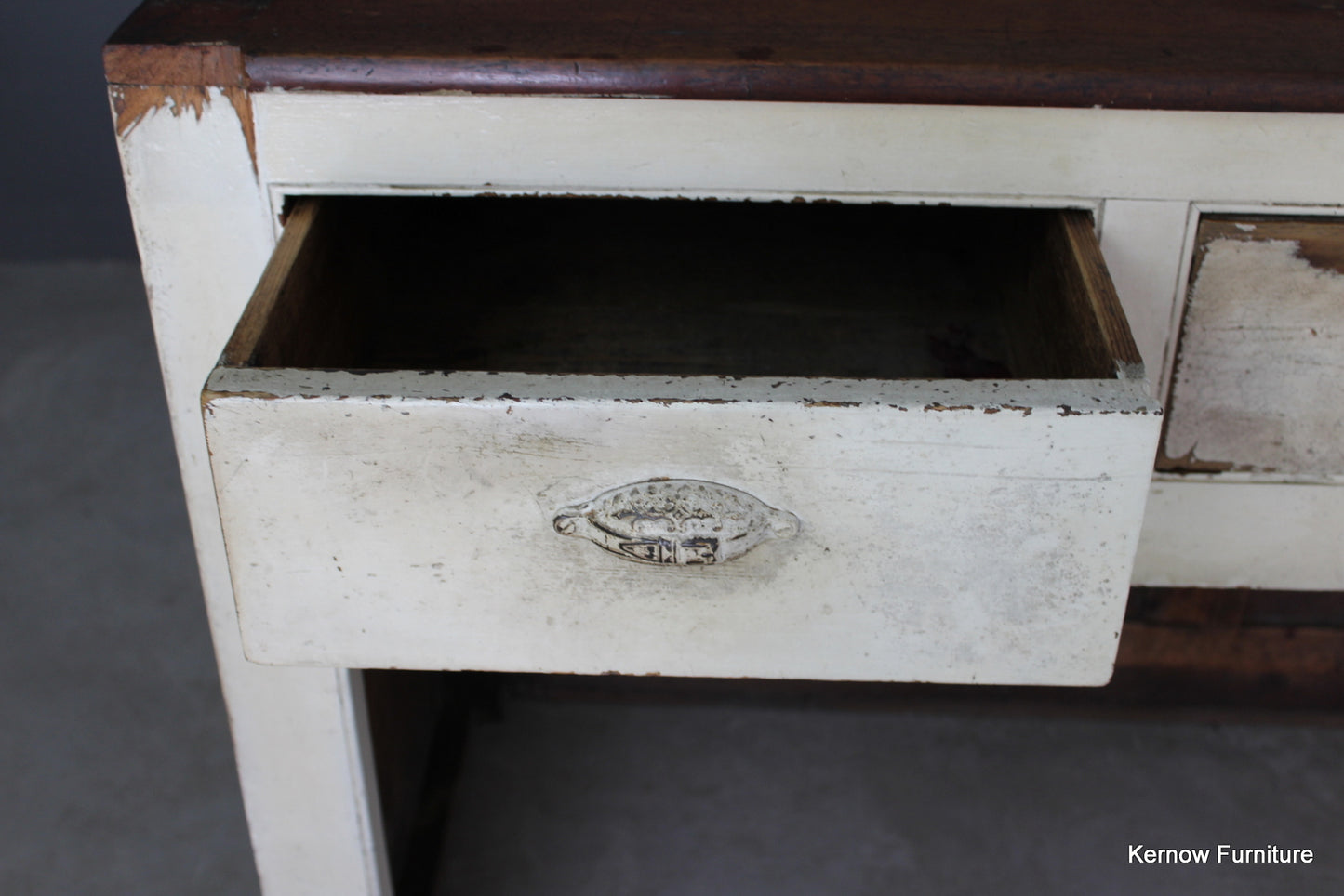 Antique Victorian Mahogany & Pine Shop Counter - Kernow Furniture