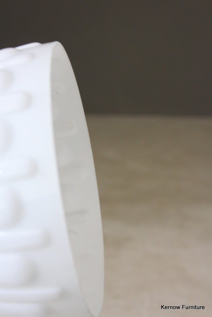 Vintage White Milk Glass Ceiling Shade - Kernow Furniture