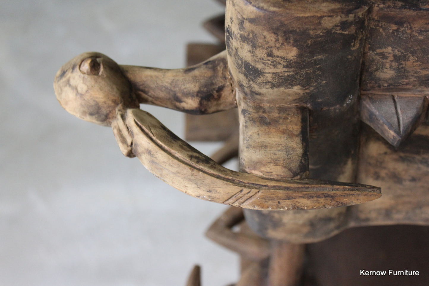 Carved African Tribal Chiefs Chair - Kernow Furniture