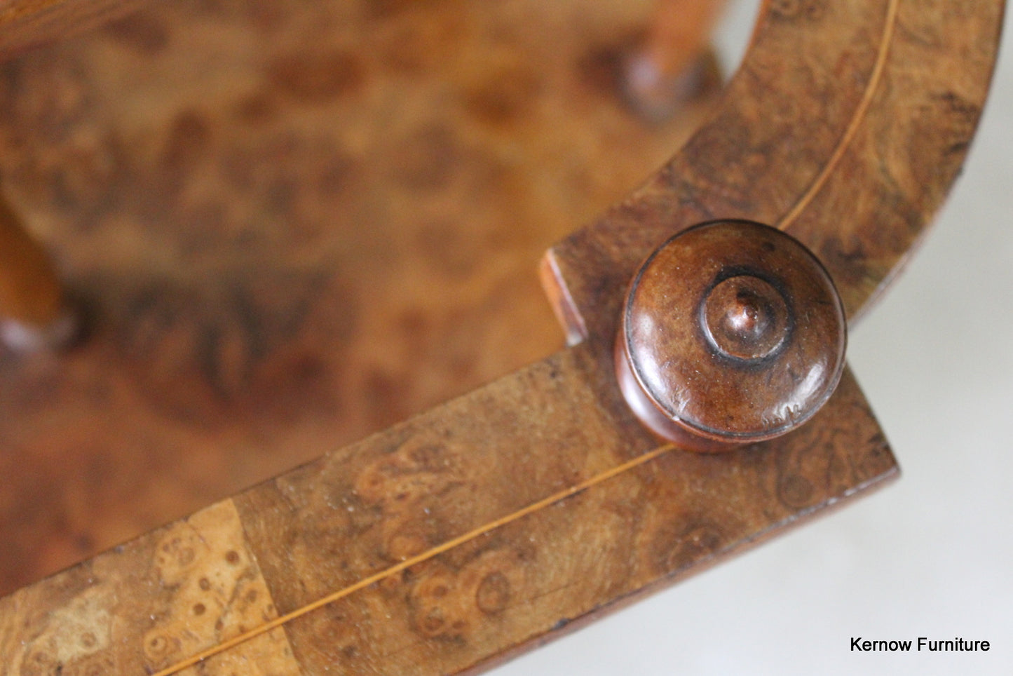 Victorian Walnut Oval Canterbury - Kernow Furniture