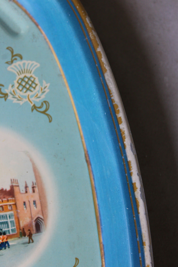 Vintage 1953 Queens Coronation Tin Tray - Kernow Furniture
