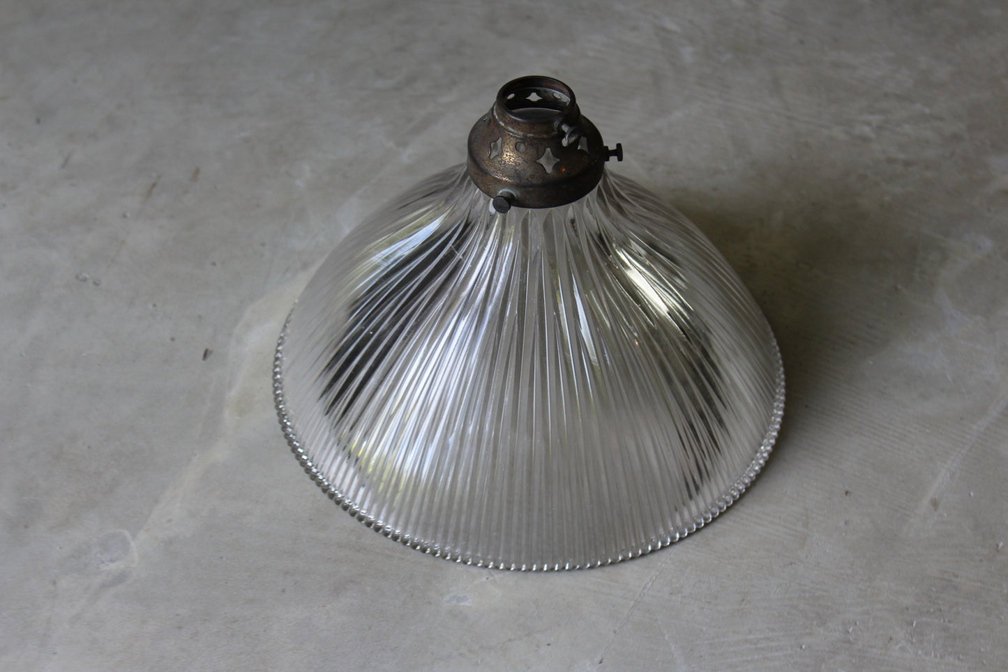Vintage Holophane Ceiling Lamp - Kernow Furniture