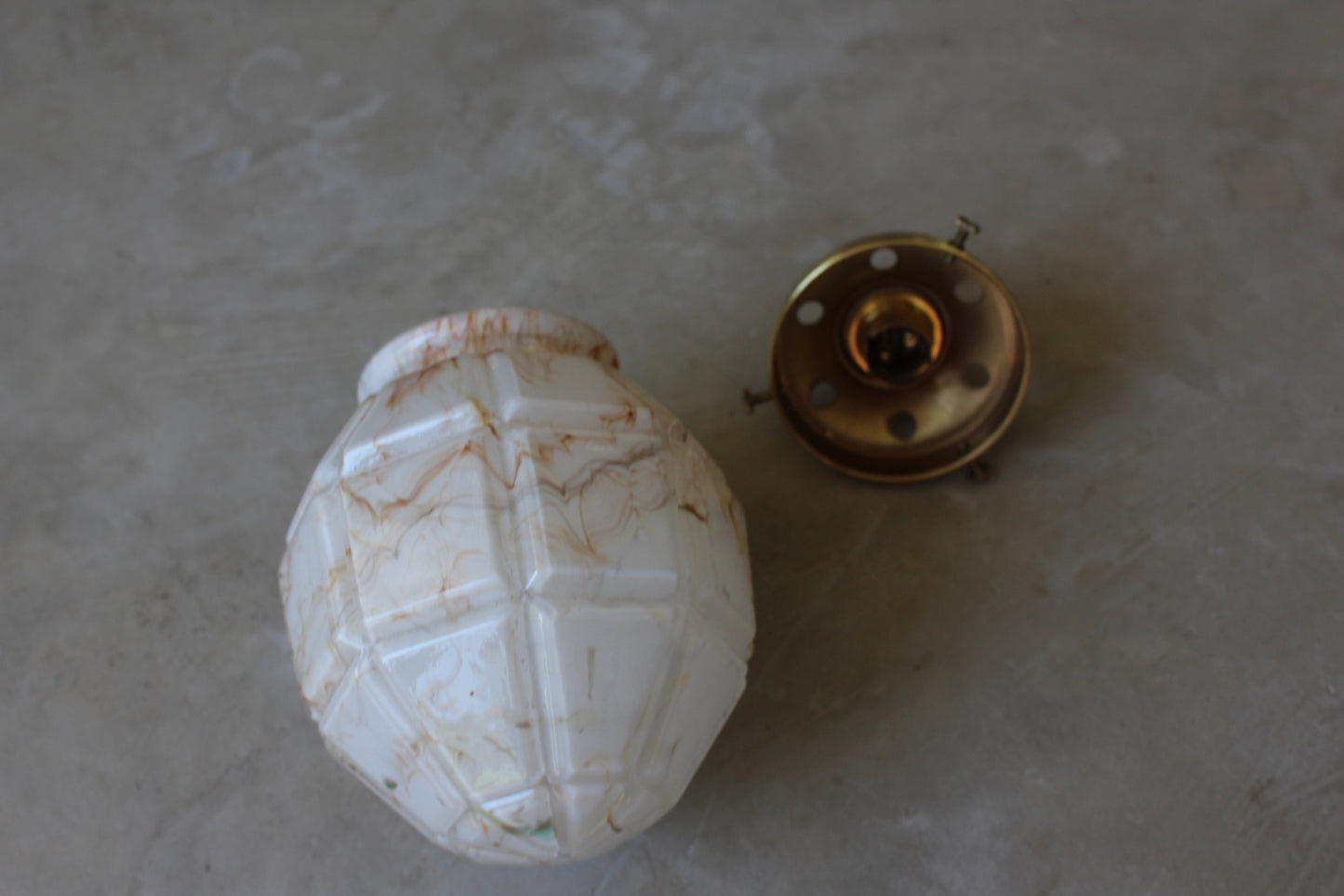 Art Deco Mottled Pendant Light - Kernow Furniture