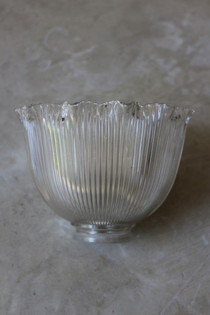 Ribbed Glass Lamp Shade - Kernow Furniture