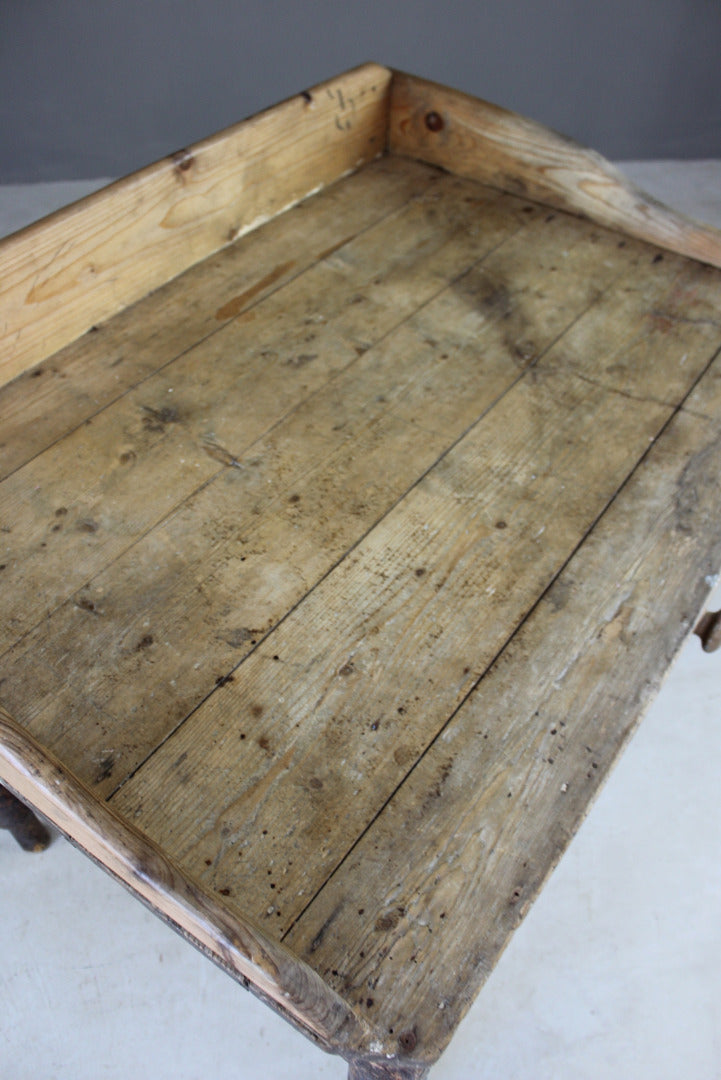 Rustic Pine Table Washstand - Kernow Furniture