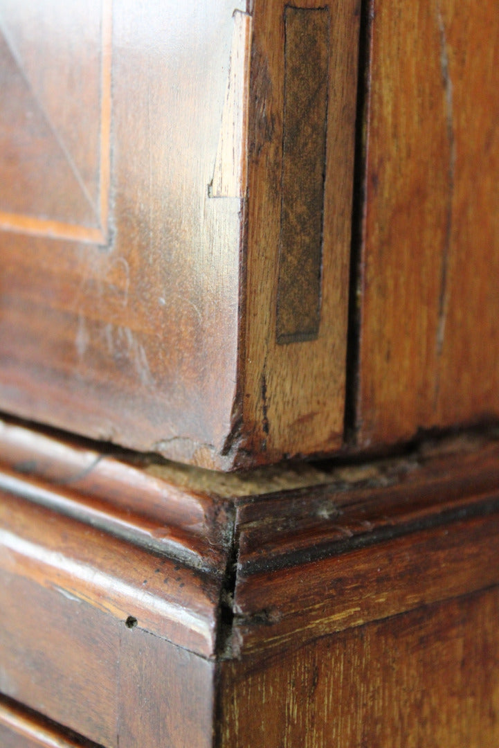 19th Century Antique Mahogany Linen Press - Kernow Furniture