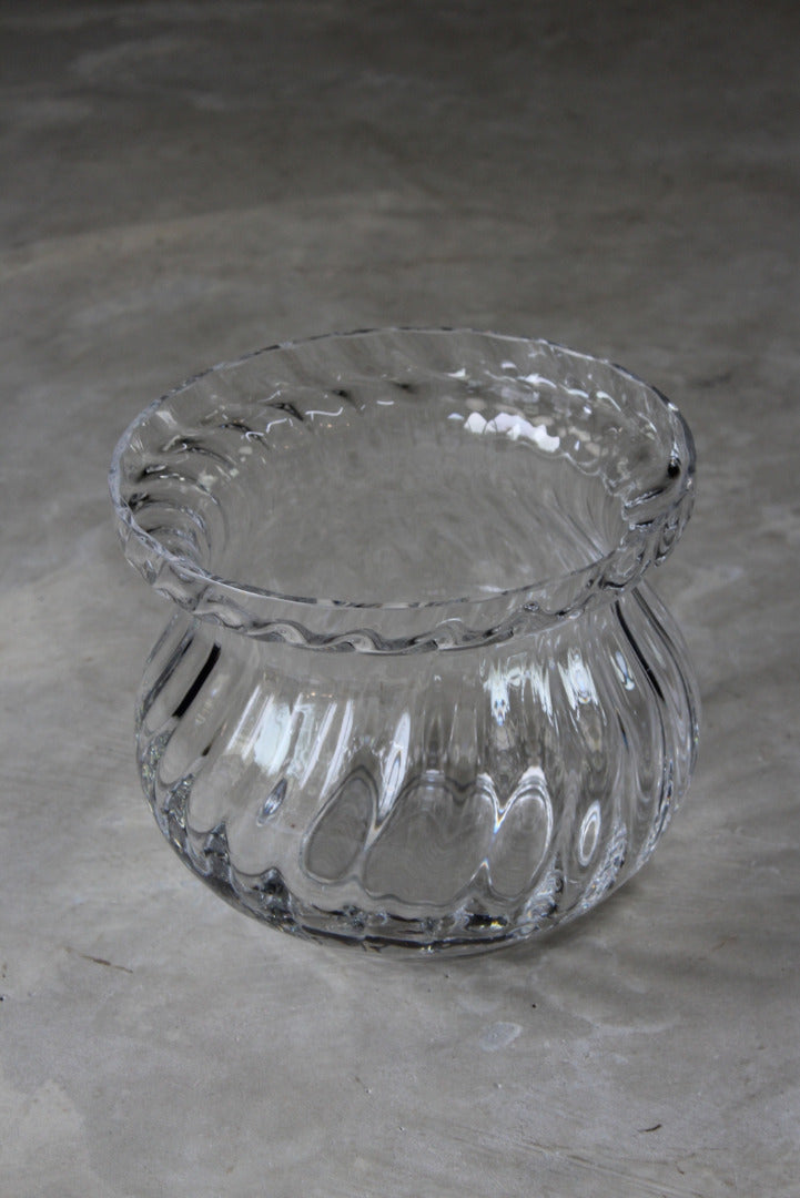Large Glass Bowl Vase - Kernow Furniture
