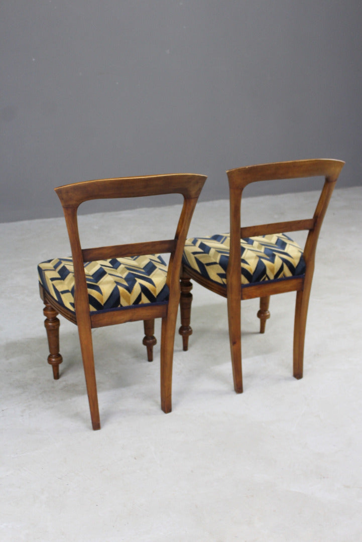 Pair Antique Dining Chairs - Kernow Furniture