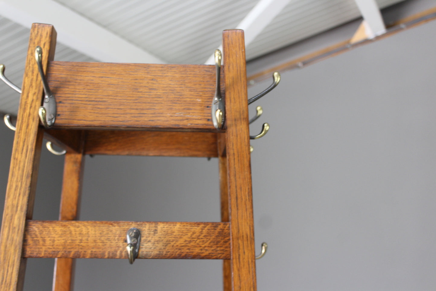 Arts & Crafts Oak Hall Stand - Kernow Furniture