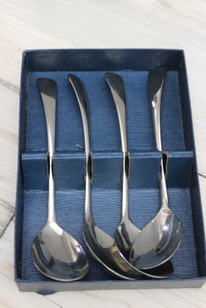 4 Vintage Boxed Spoons - Kernow Furniture