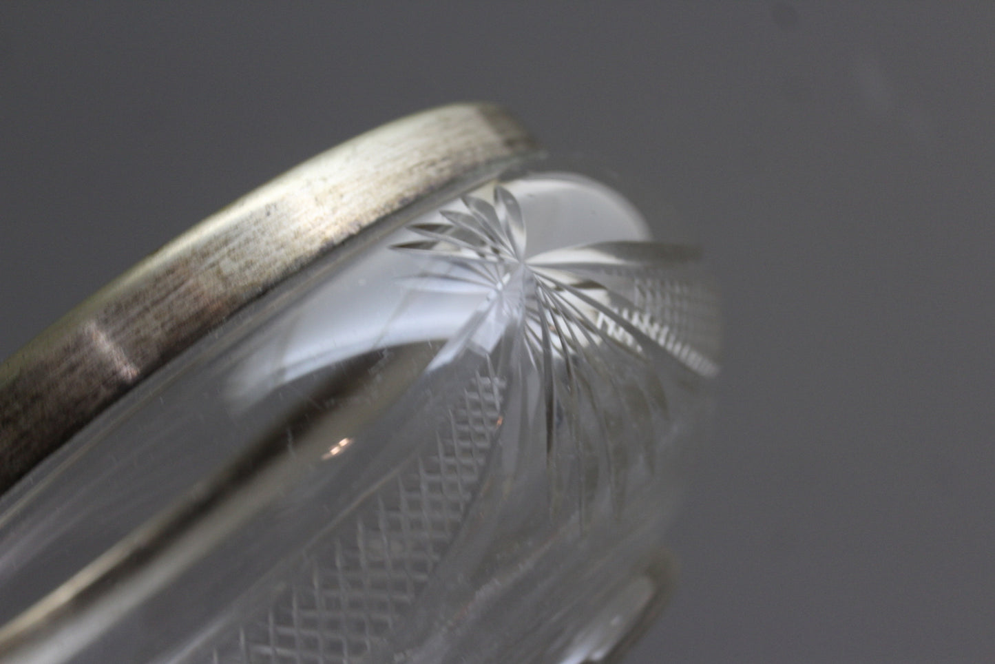 Vintage Cut Glass Fruit Bowl - Kernow Furniture