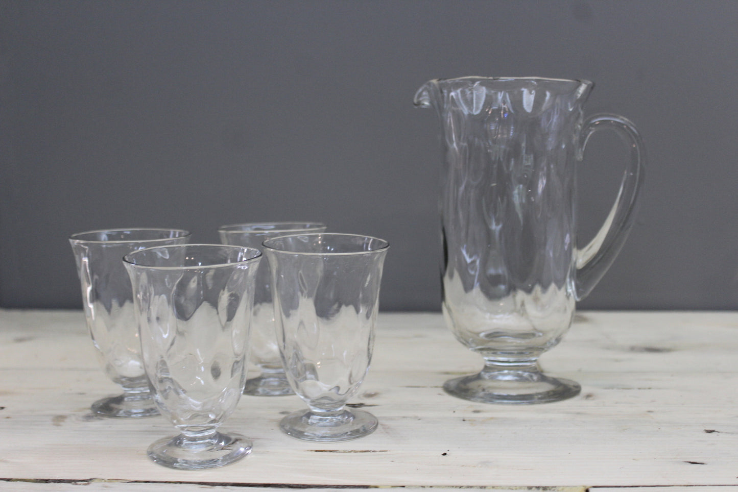 Vintage Water Jug & Glasses - Kernow Furniture