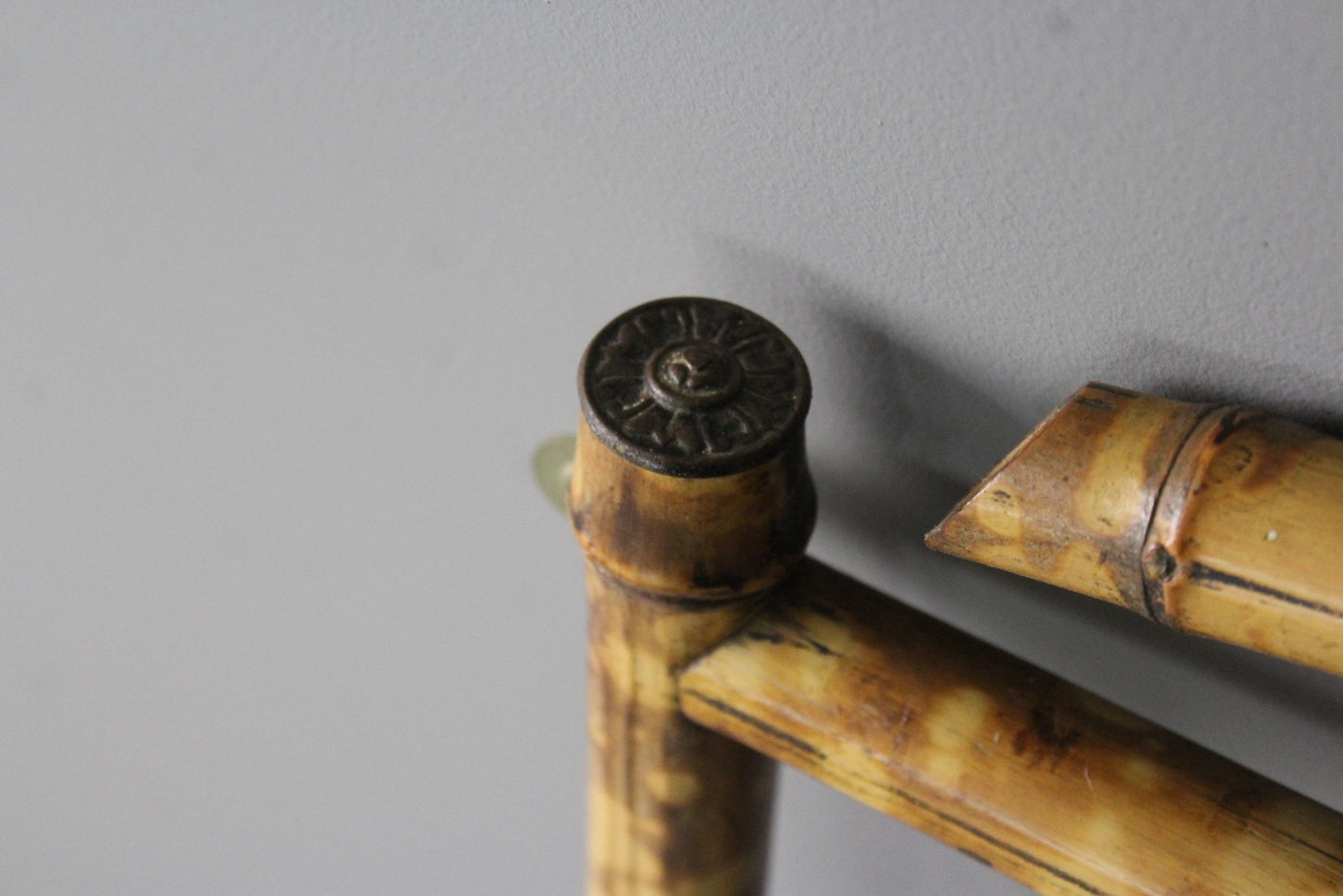 Antique Bamboo Wall Mirror - Kernow Furniture