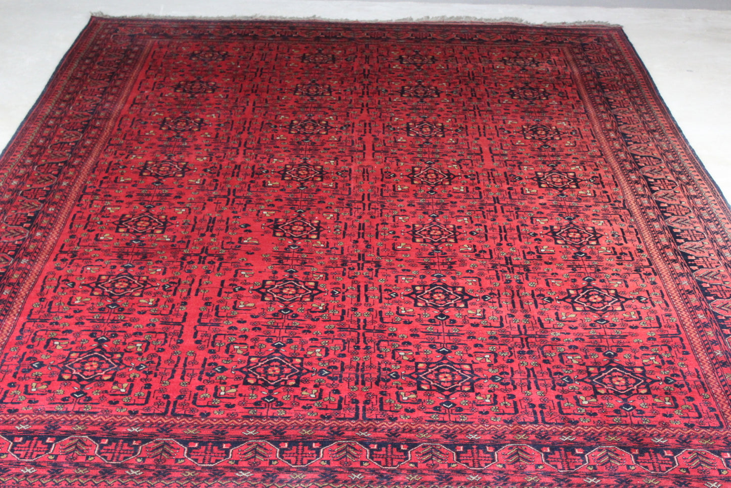 Large Red Afghan Carpet - Kernow Furniture