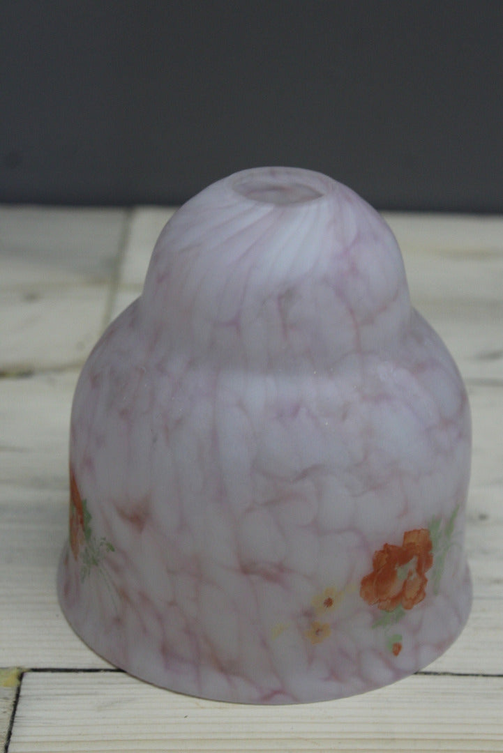 Vintage Pink Mottled Glass Shade - Kernow Furniture