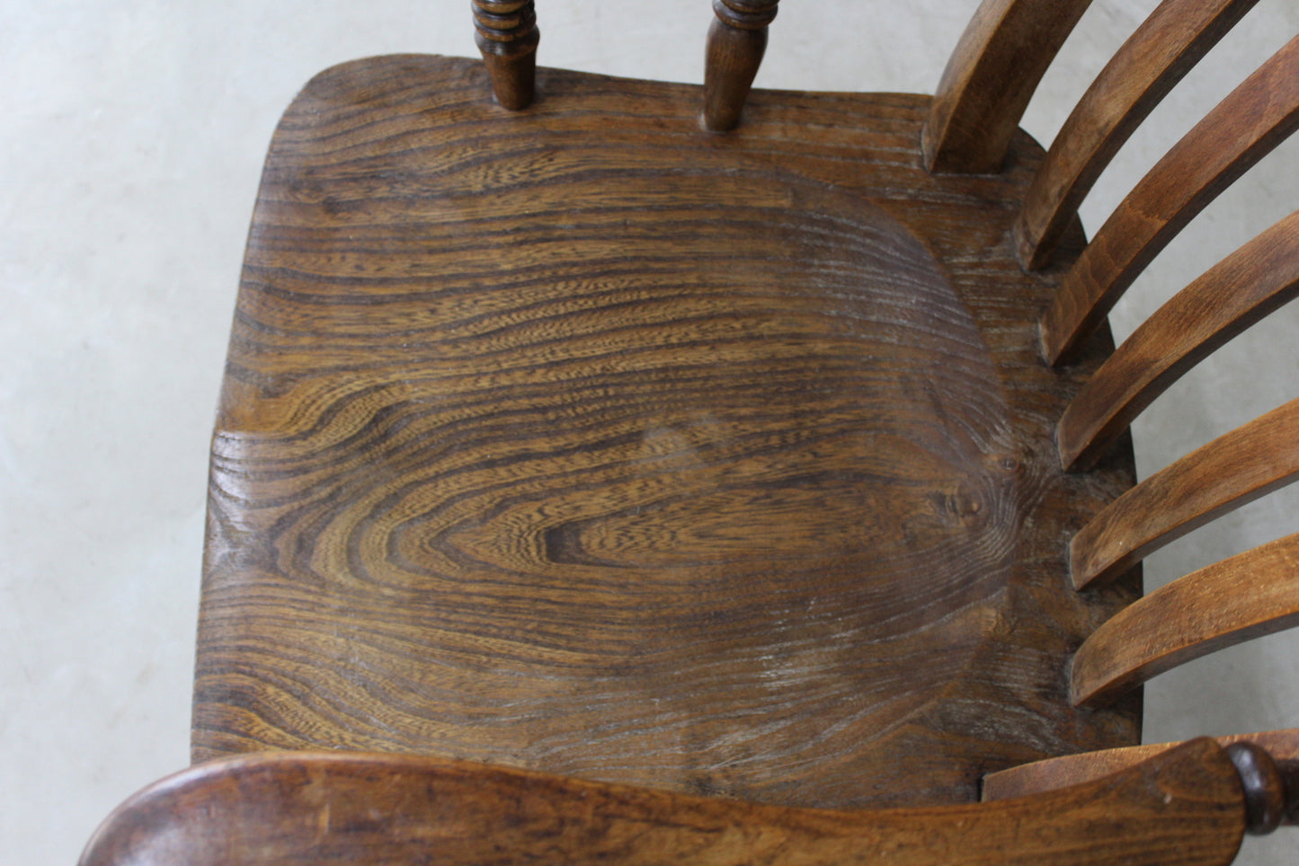 Beech & Elm Lathe Back Windsor Kitchen Chair - Kernow Furniture