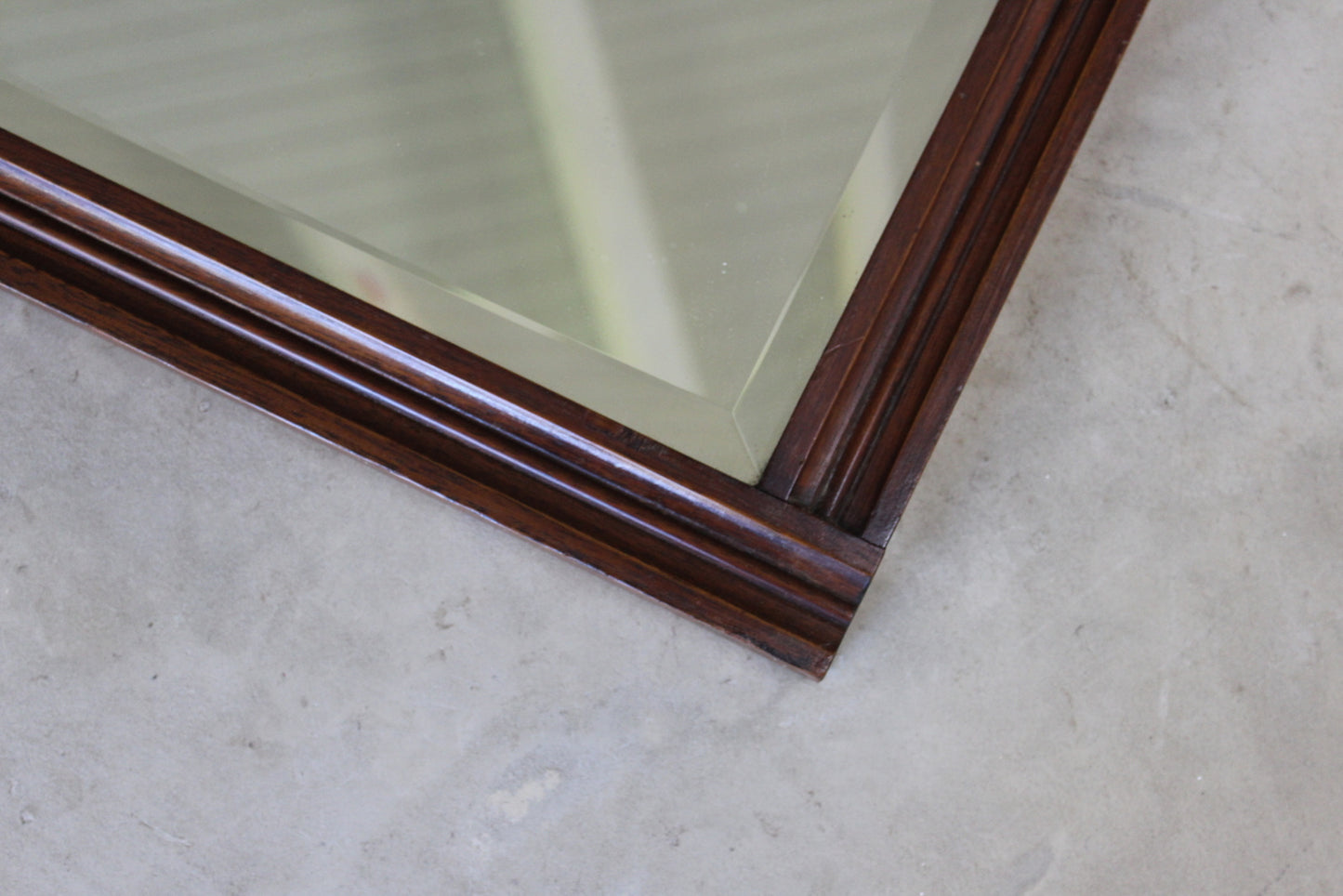 Early 20th Century Walnut Wall Mirror - Kernow Furniture