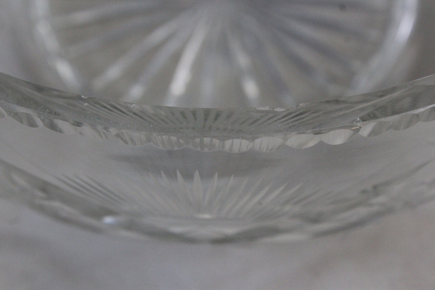 Cut Glass Trifle Serving Bowl - Kernow Furniture