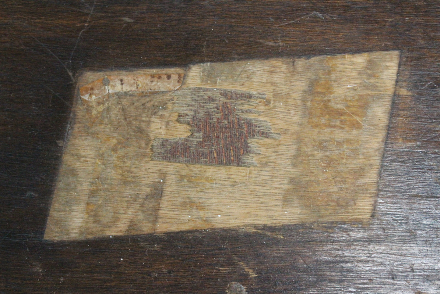 Vintage Stained Pine Ply Box - Kernow Furniture